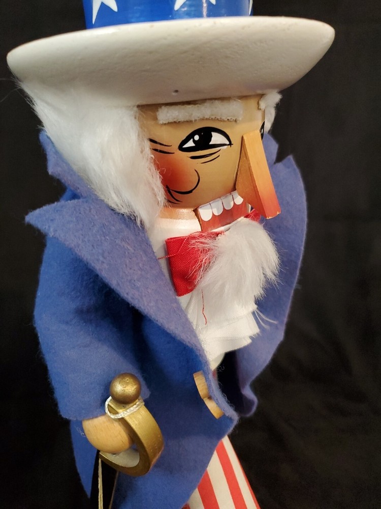 Nutcracker Full Size Uncle Sam w/ Sword - Made West Germany Fireworks Festivals