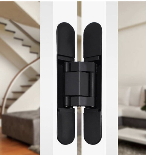 WLALLSS Adjustable 3D Wooden Door Hinge Black Quantity Two HS5