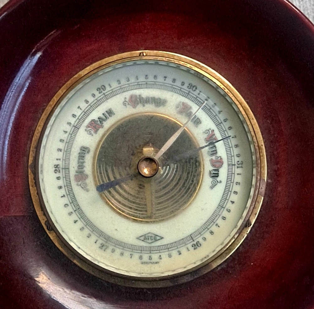 2 GERMAN MADE ANTIQUE BAROMETERS