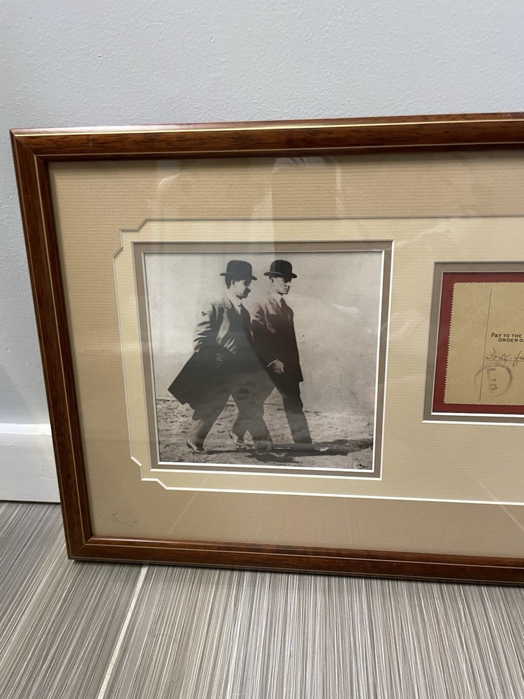 1931 Orville Wright First Flight Signed Bank Check Aviator Custom Framed