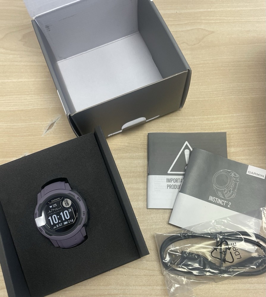 Garmin Instinct 2S GPS Watch Multi-GNSS Support Tracbac Deep Orchid - OPENBOX