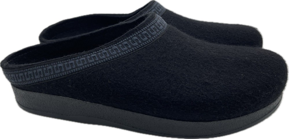Stegmann Mens Wool Clogs Poly Sole Black Size 12