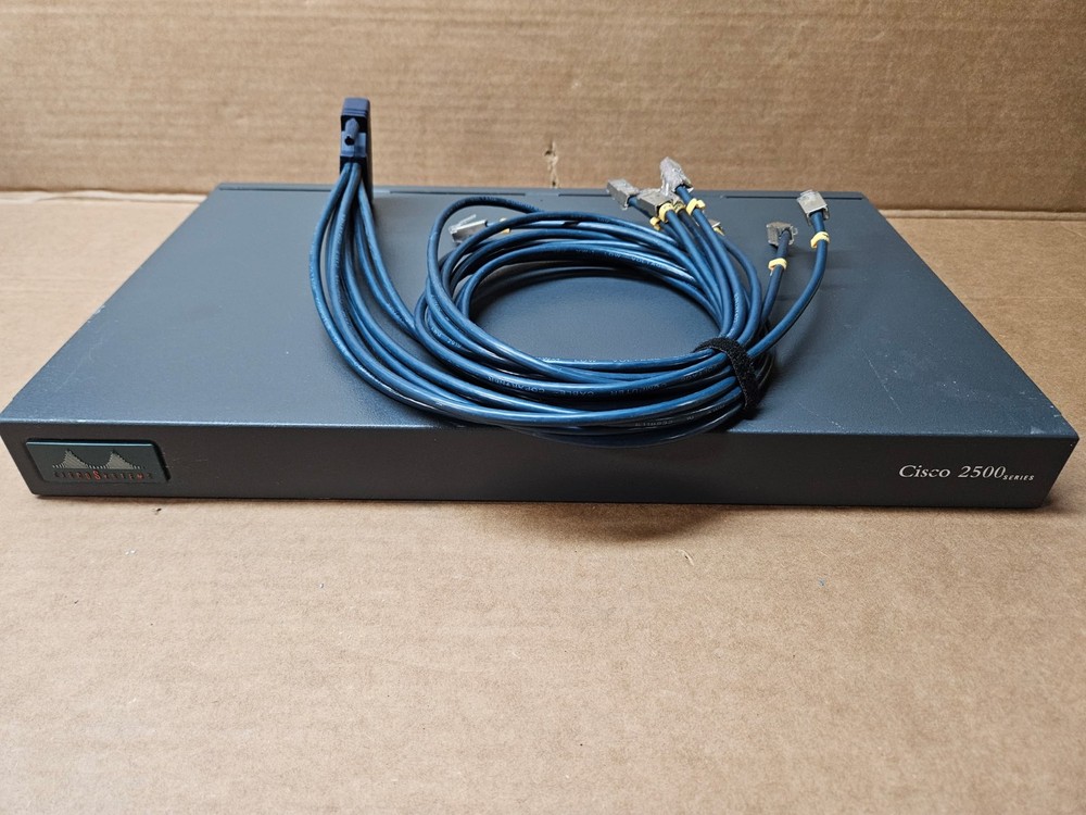 Cisco 2500 Series 2509 Access Server + Octal Cable  + Power Cable *Tested*