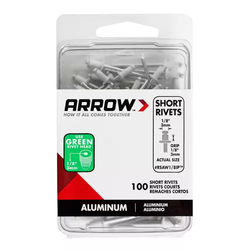 1/8 In. Aluminum Short Rivets (100-Pack)