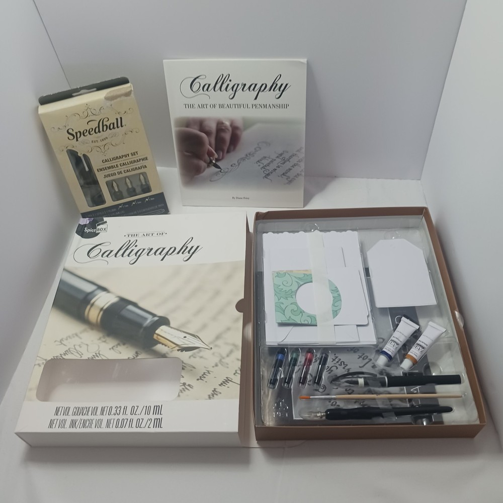 Calligraphy Sets Speedball Spicebox Beginners Writing Cursive Art Studio