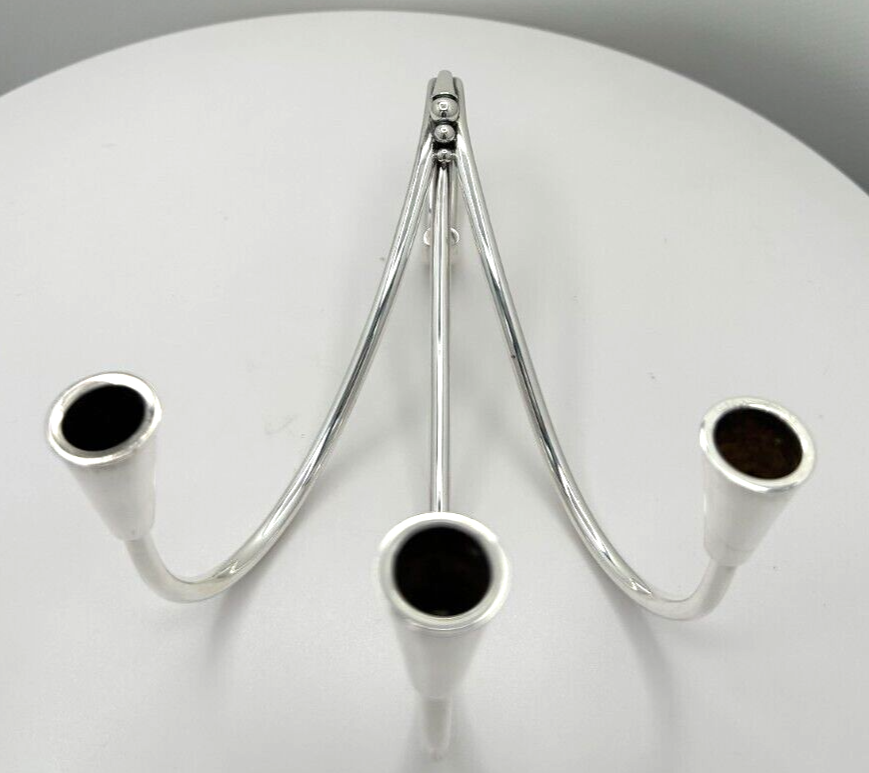 Three 925 Sterling Silver Carl Christiansen Candle Holders