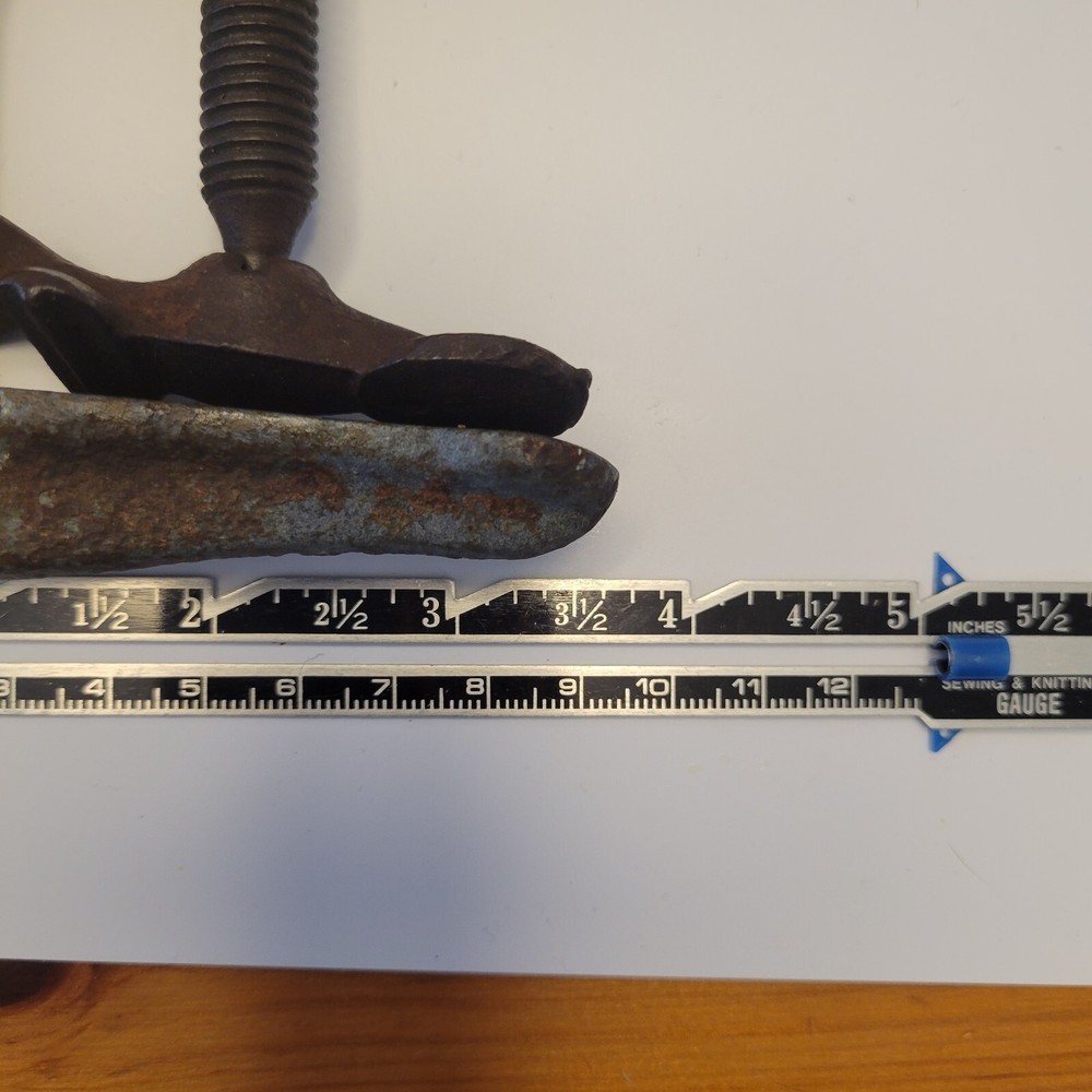 Antique Victorian Decorative Cast Iron Clamping Tool 655