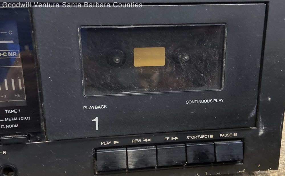 Vector Research VCX-350 Double Cassette Deck Player Working
