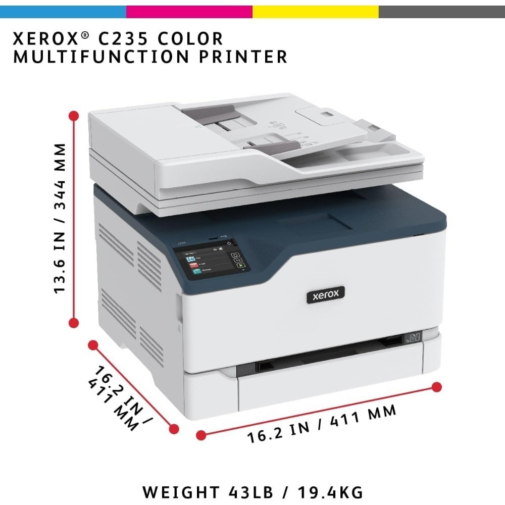 Color Laser All in One Printer Wireless A4 22ppm Automatic 2-Sided Printing Copy