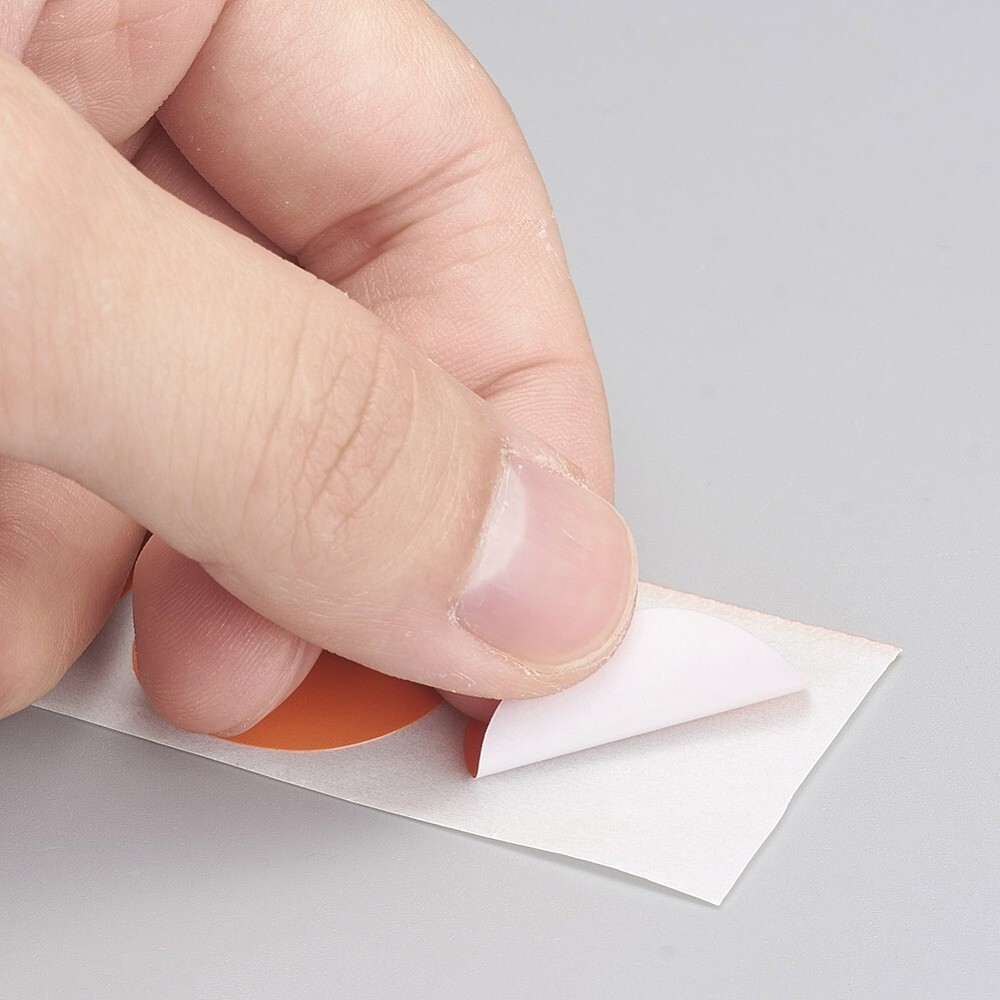 Orange Blank Sticker Labels 500 each per roll Great for Orders Crafts work & Fun