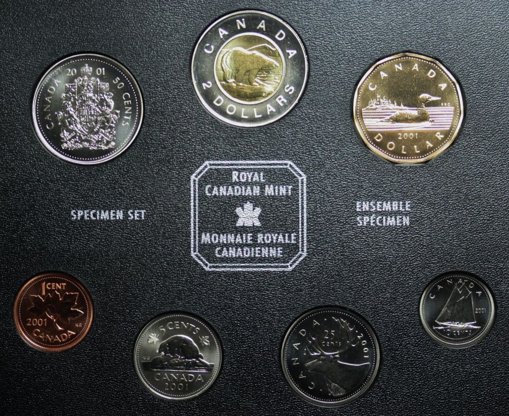 2001 CANADA SPECIMEN SET
