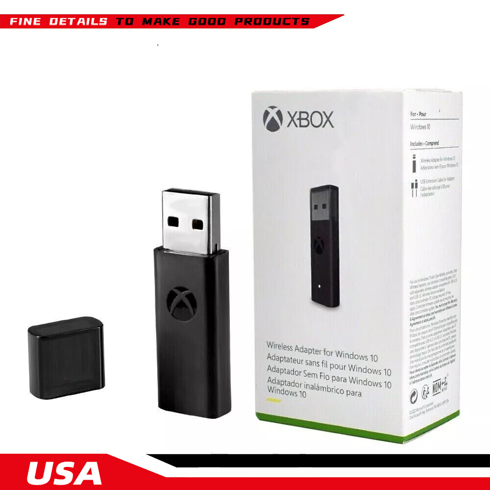 Official Wireless Xbox One Controller Adapter USB Receiver Microsoft Windows PC