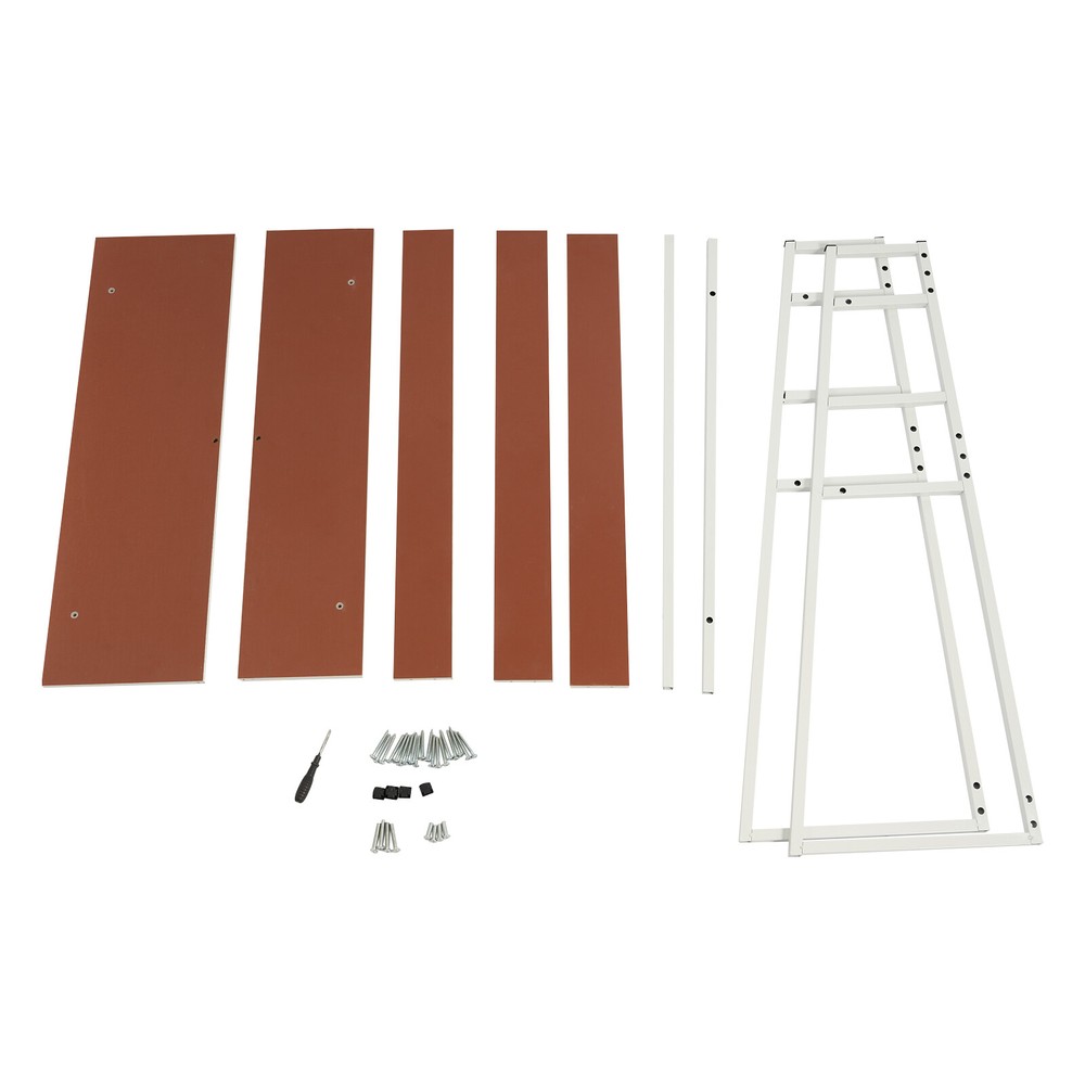 2 Layers Computer Desktop Bookcase Display Shelf Desktop Bookshelf New USA