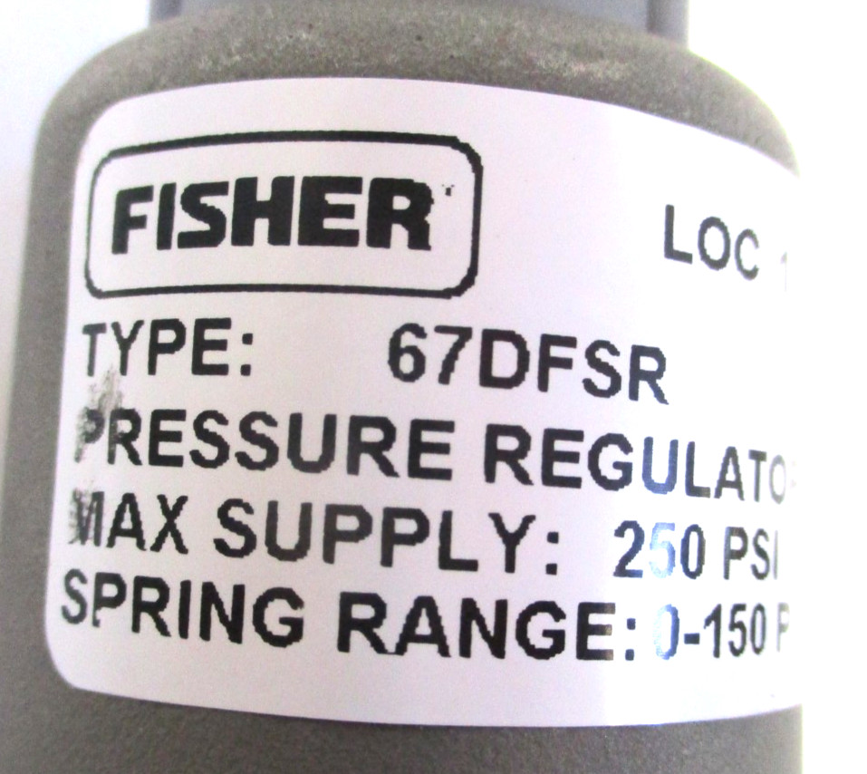 FISHER REGULATOR, 67DFSR, 1/2" FNPT SST, MAX: 250-PSI , SURPLUS
