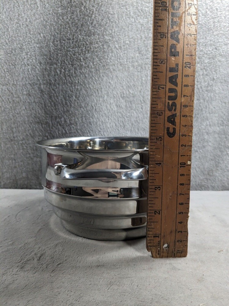 Stainless Steel Step Down Strainer 6" - 8" Diameter Double Handles