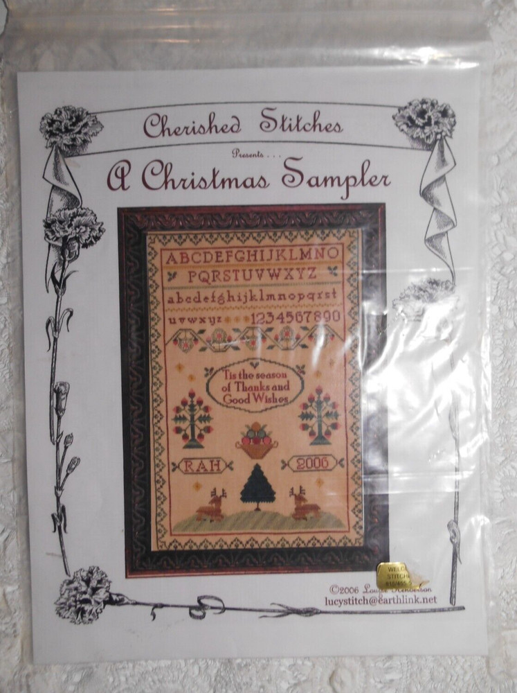A CHRISTMAS SAMPLER Cross Stitch Pattern by Cherished Stitches