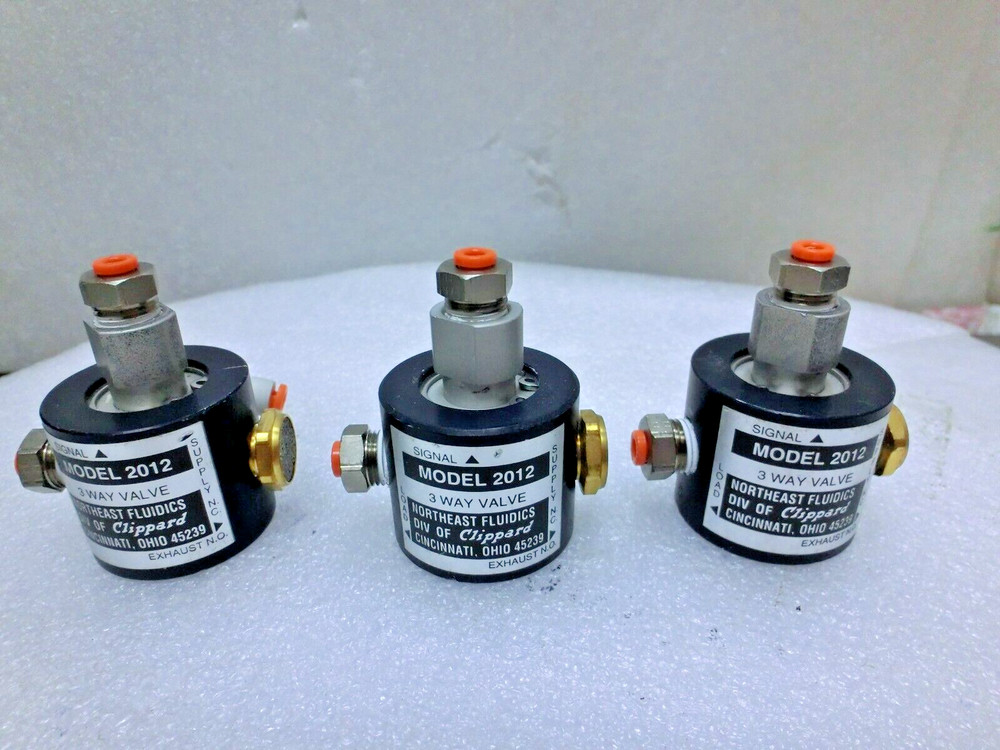 3pc Applied Materials 0010-93075 R02 Lockout Valve,Clippard Northoast 2012_,9372