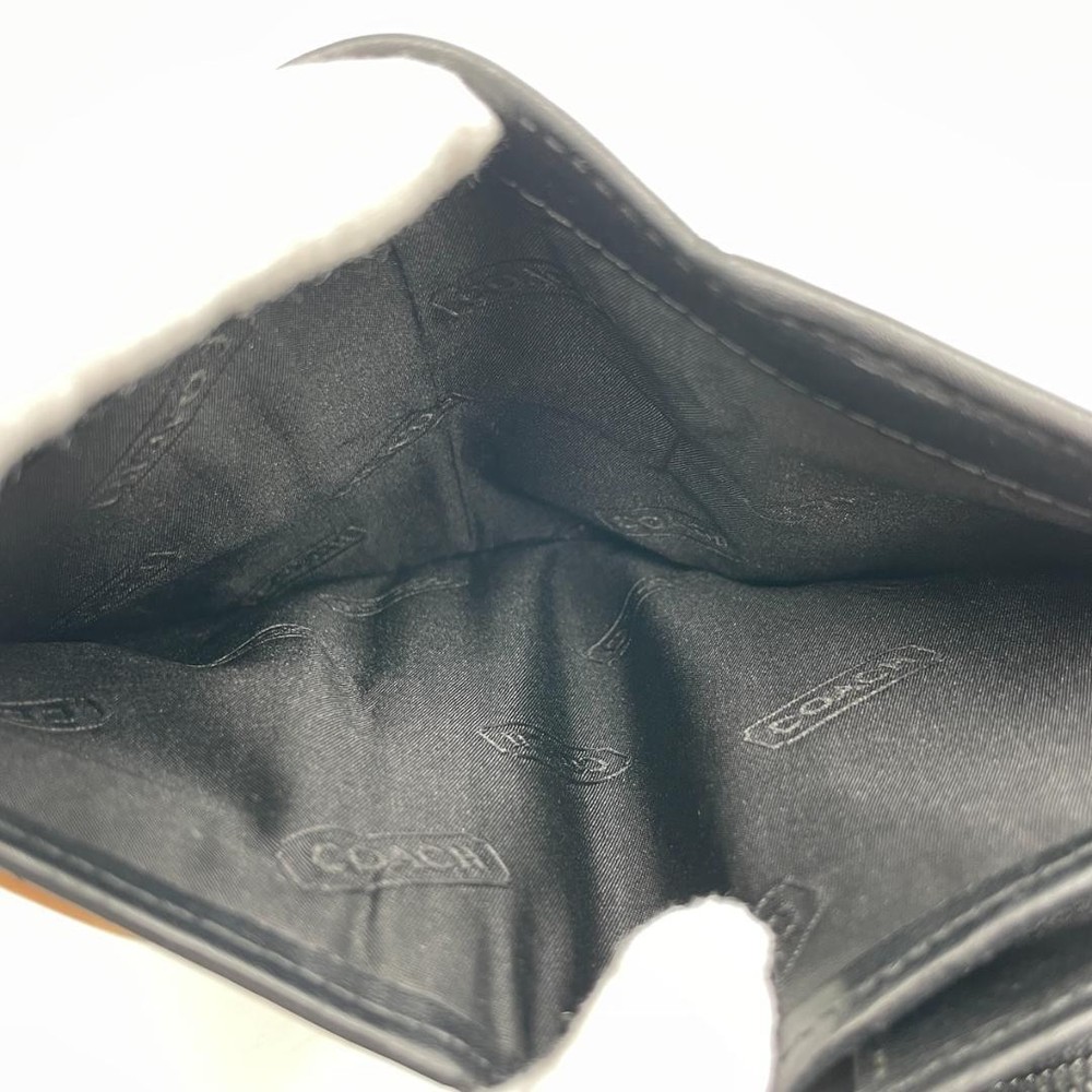 Authentic Coach Canvas Wallet, Black Signature, Soho
