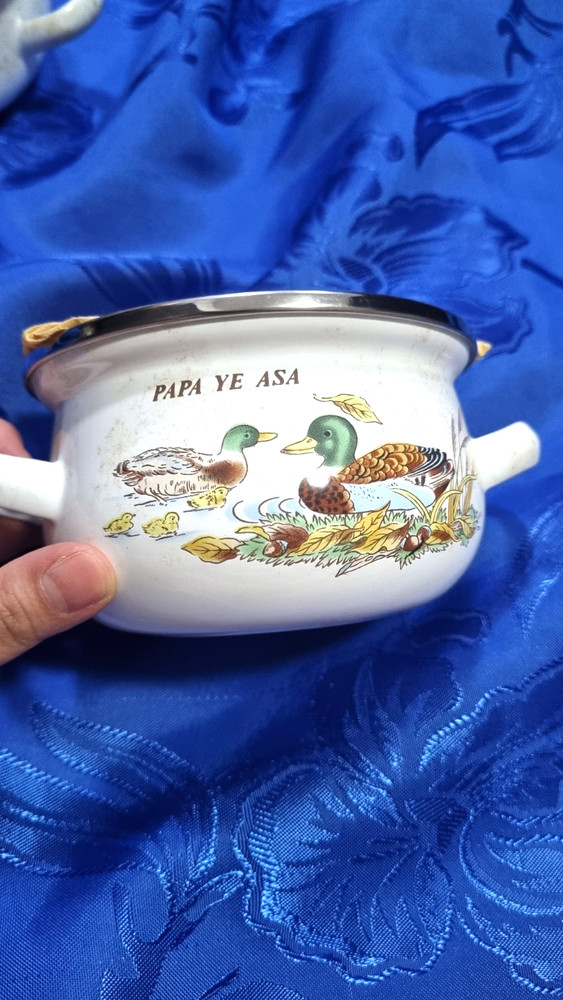 80s vintage pots set (3 pieces)