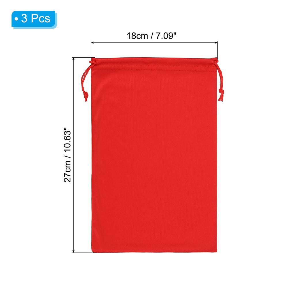 Ski Goggle Bag, 3 Pack Microfiber Snow Goggles Case Sleeve, Red
