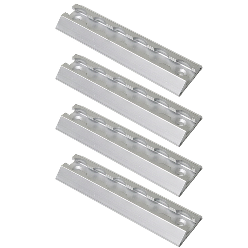 Boxer Aluminum Ultimate L-Track - Wider Tracks - 6" Length - 4 Pack