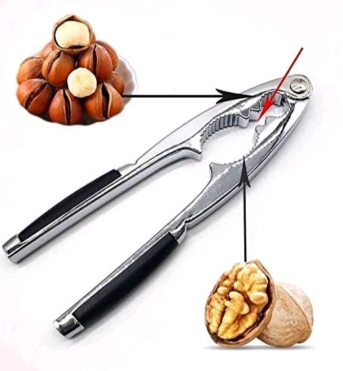 Nutcracker Heavy Duty Shell Cracker Seafood Pecan Walnut Opener Non-Slip Handle