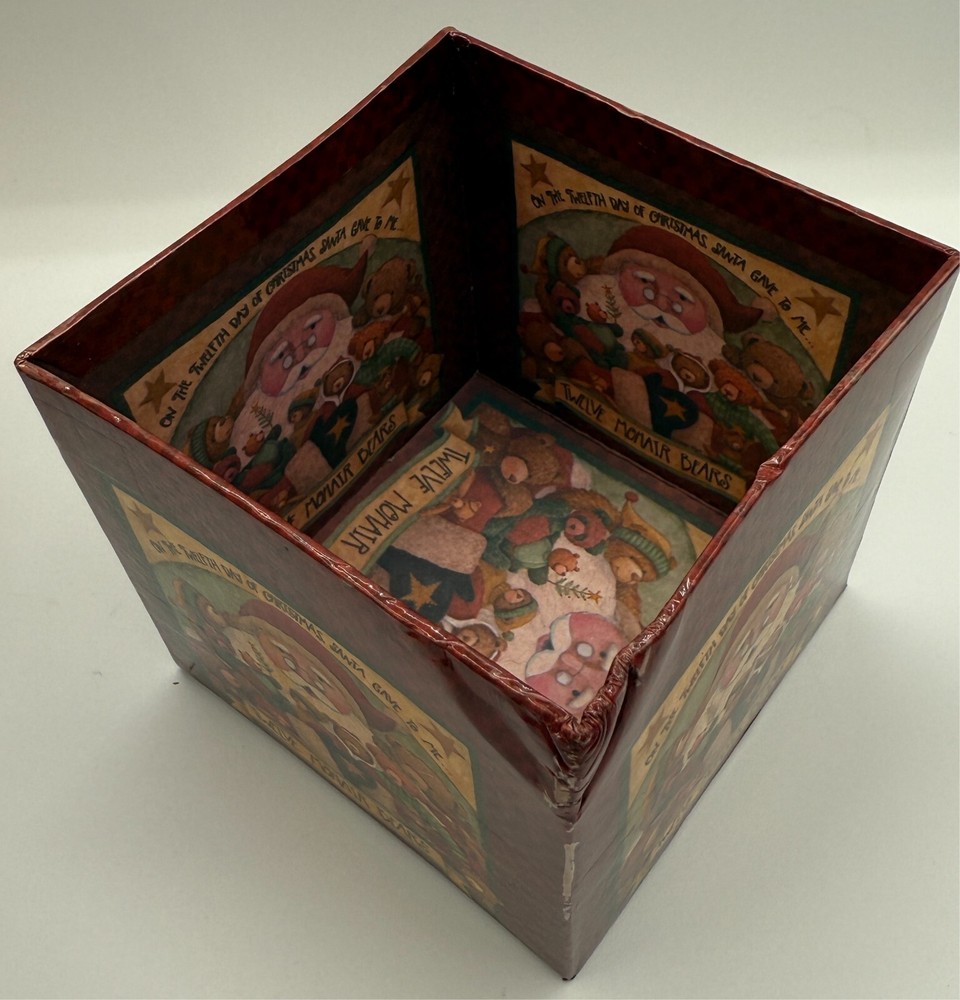 Snowman Lidded Wicker Basket, Gift Boxes 5pc Set