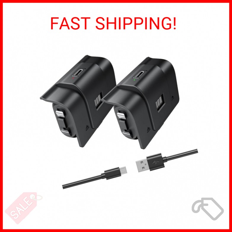 Rechargeable Xbox Controller Battery Pack, [2.5H Full Charging & 40H Playtime],P