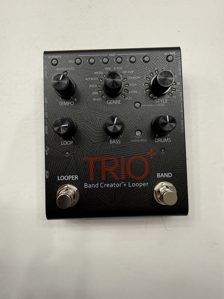 Digitech Trio + Plus Band Creator + Looper Sampler Guitar Effect Pedal + Box