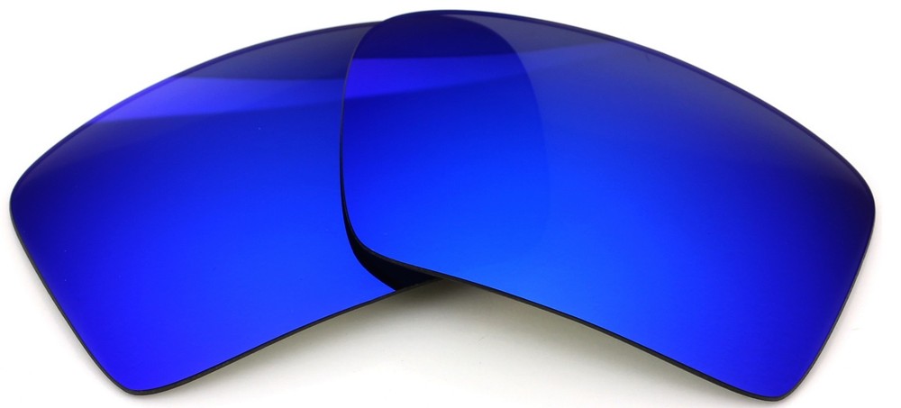 Polarized IKON Iridium Replacement Lenses For Oakley Eyepatch 2 Deep Blue Mirror