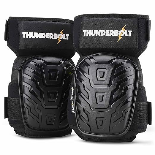 Thunderbolt TB-003 Professional Knee Pads for Work with Double Gel