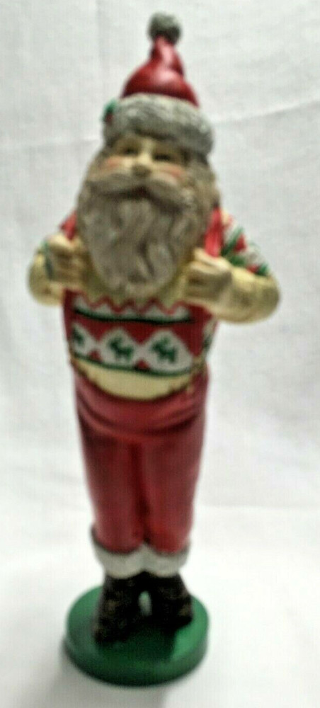 Santa Figure- Holding Suspenders