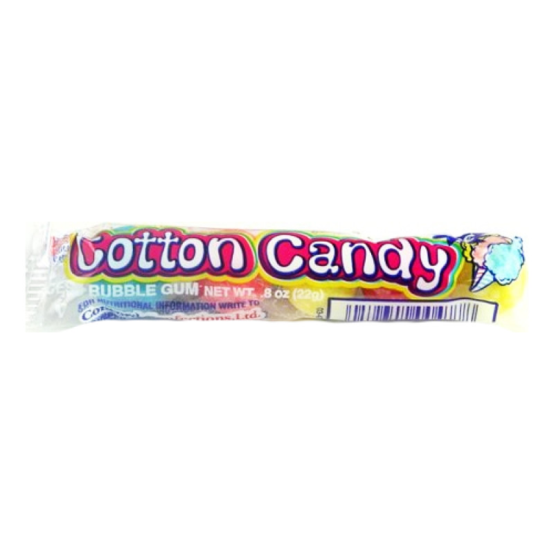 Dubble Bubble Cotton Candy Bubble Gum 4 Pcs. Per Sleeve (select quantity below)