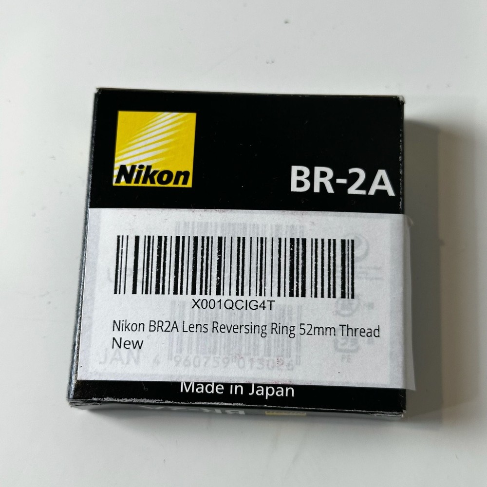 Nikon BR-2A Macro Adapter Lens Reversing Ring 52mm