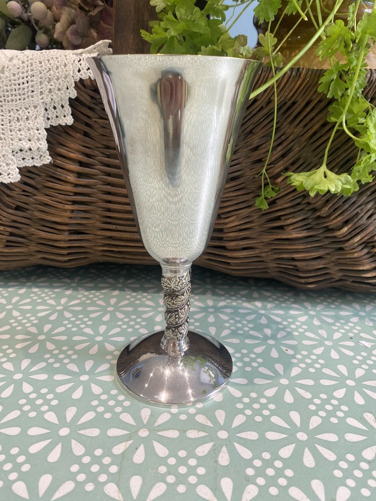 Vintage Silver Plate Goblet Made In Spain Plator