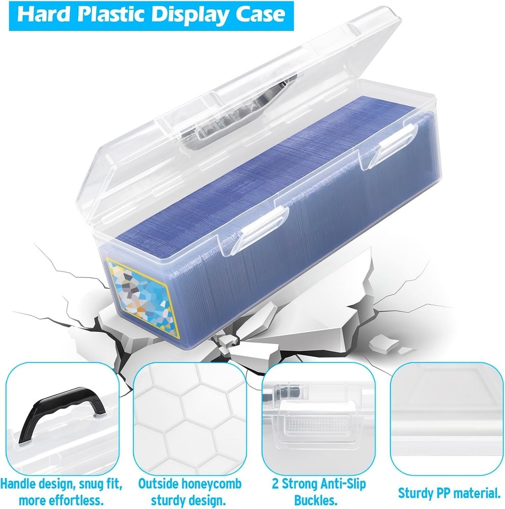 Storage Box For Toploader, Trading Card Storage Box, Card Storage Box Plastic...
