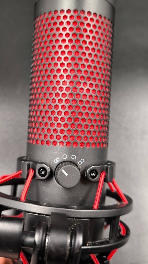 HyperX QuadCast Microphone Used Working Black/Red