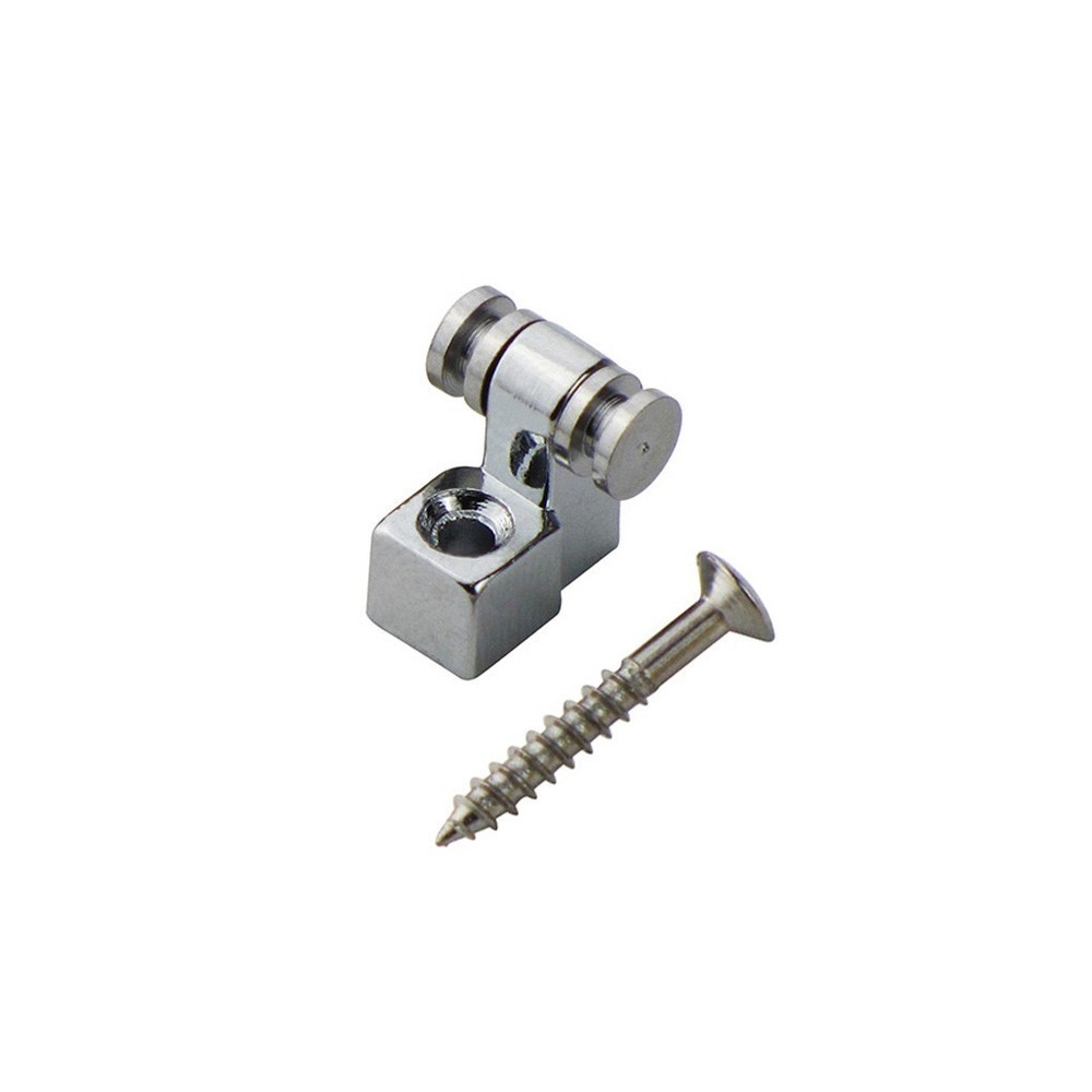 2PC Chrome Electric Guitar Roller String Trees String Guides Retainers & Screws