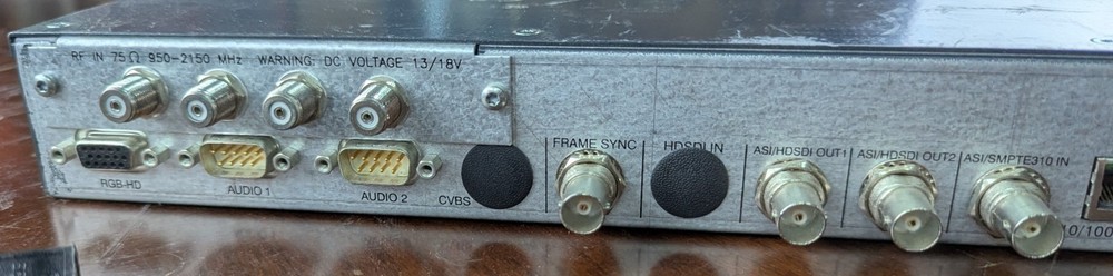 Tandberg TT1280 Broadcast IRD Receiver Decoder – Powers On – FREE SHIPPING