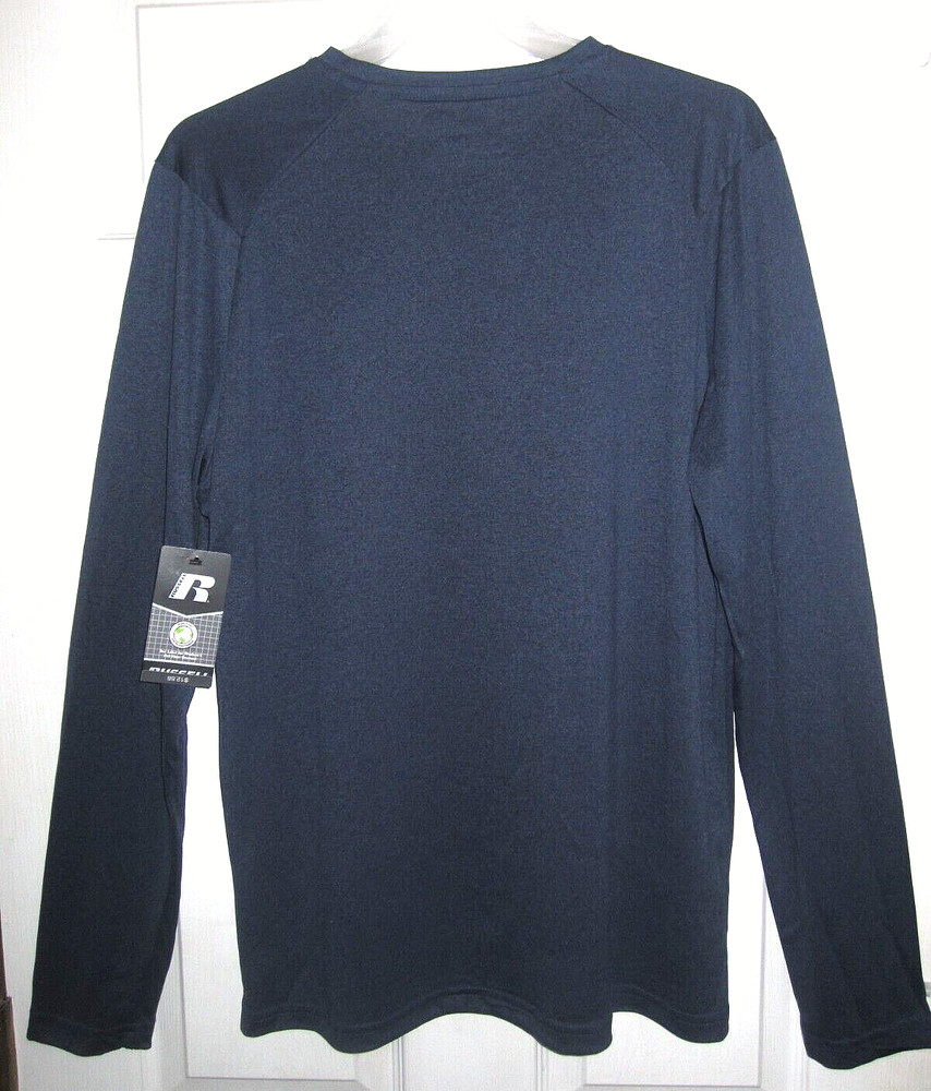 NWT Men's Size Medium Russell Long Sleeve Dark Blue Core Tee