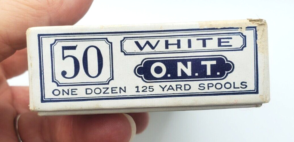 Vintage Clark Empty Box White Thread for Hand and Machine Sewing