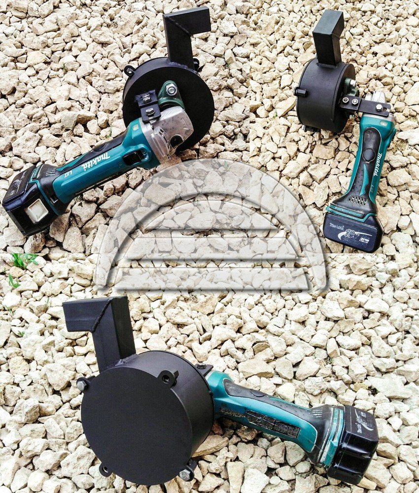 Portable Rock Crusher Mobile Sampling Pulverizer Powered by Angle Grinder