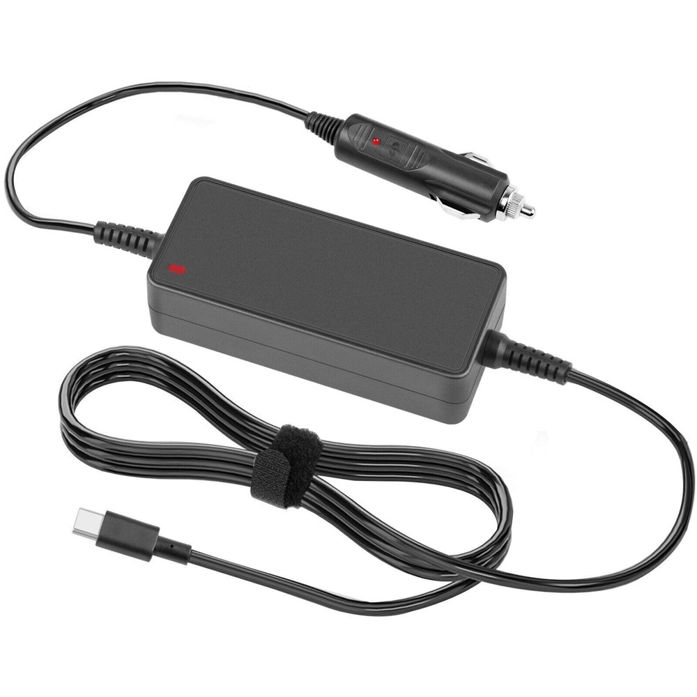 PD 90W/65W Car Cigarette Lighter Socket to USB-C Type-C Power Supply Adapter