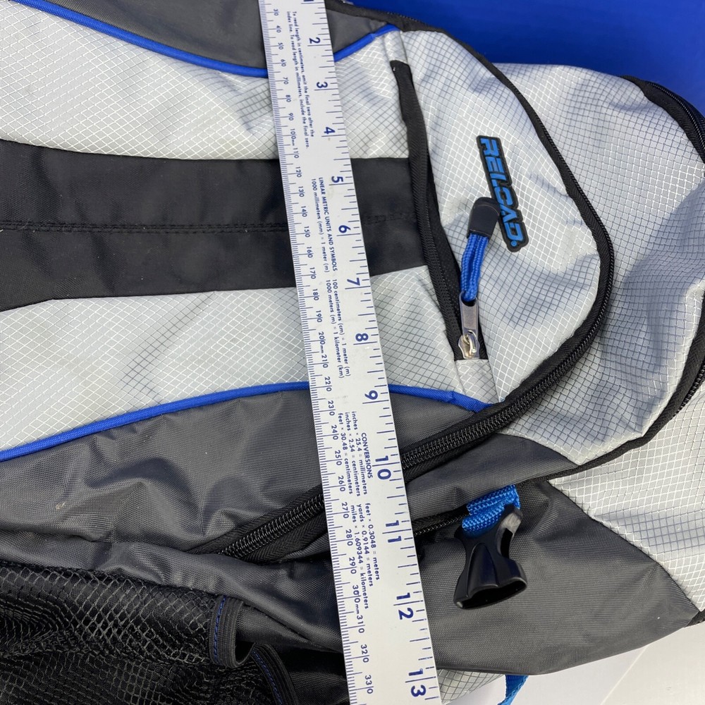 Relcad Backpack 2014 Blue Black Silver Model F725 Medium Size Adjustable