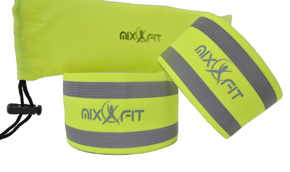 Mixxfit Safety Reflective Band - Soft Elastic Hook and Loop Fastening