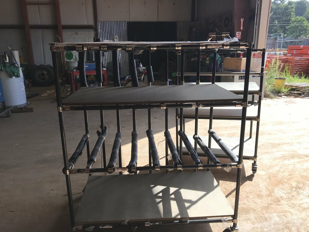 Used Creform Adjustable Modular Material Handling Cart - 48" X 57" X 30"