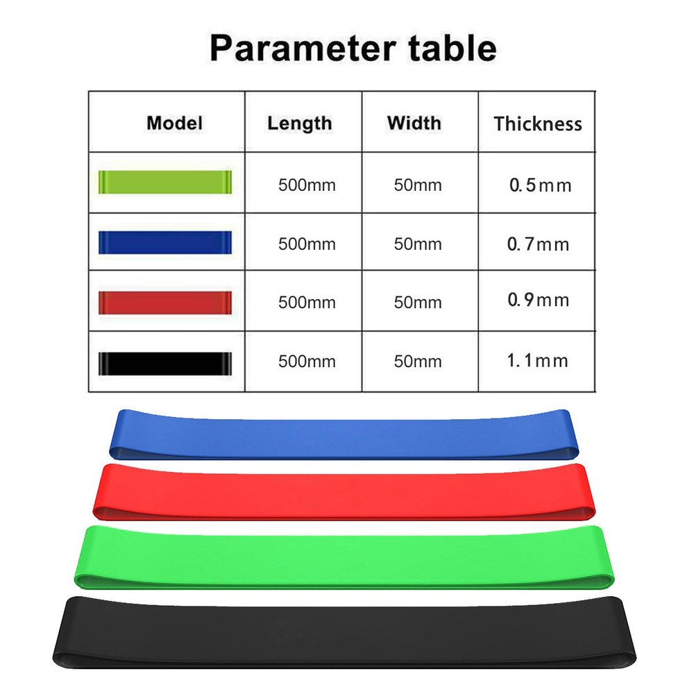 Resistance Loop Exercise Bands Set New Year Home Workout (8-Pack)