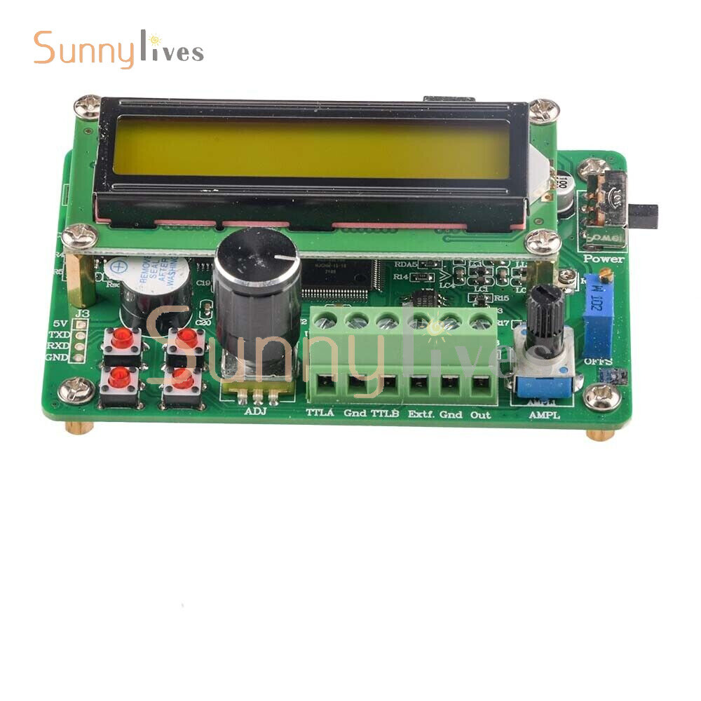 DDS Function 5MHz Signal Generator Module Sine/Triangle/Square Wave TTL Output.