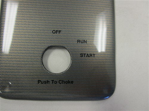 LUND BLANK IGNITION / SWITCH PANEL 11" X 5 1/4" GOLD / SILVER BOAT