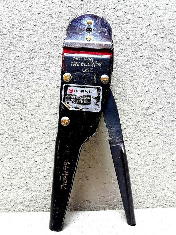 BURNDY M10S-1 HAND CRIMP/CRIMPER TOOL ,Great